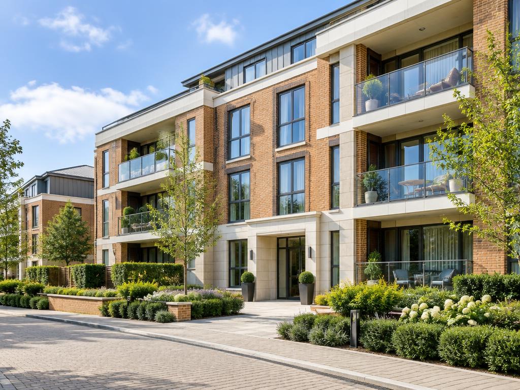 British apartment building